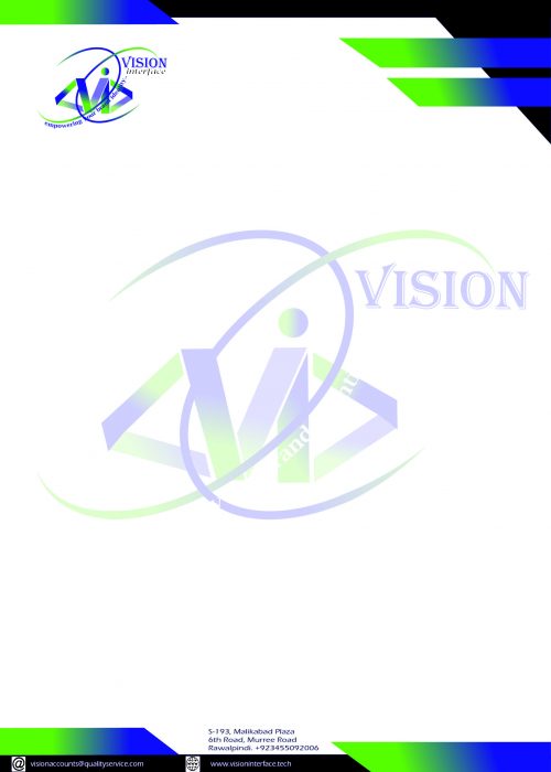 vision interface letterhead